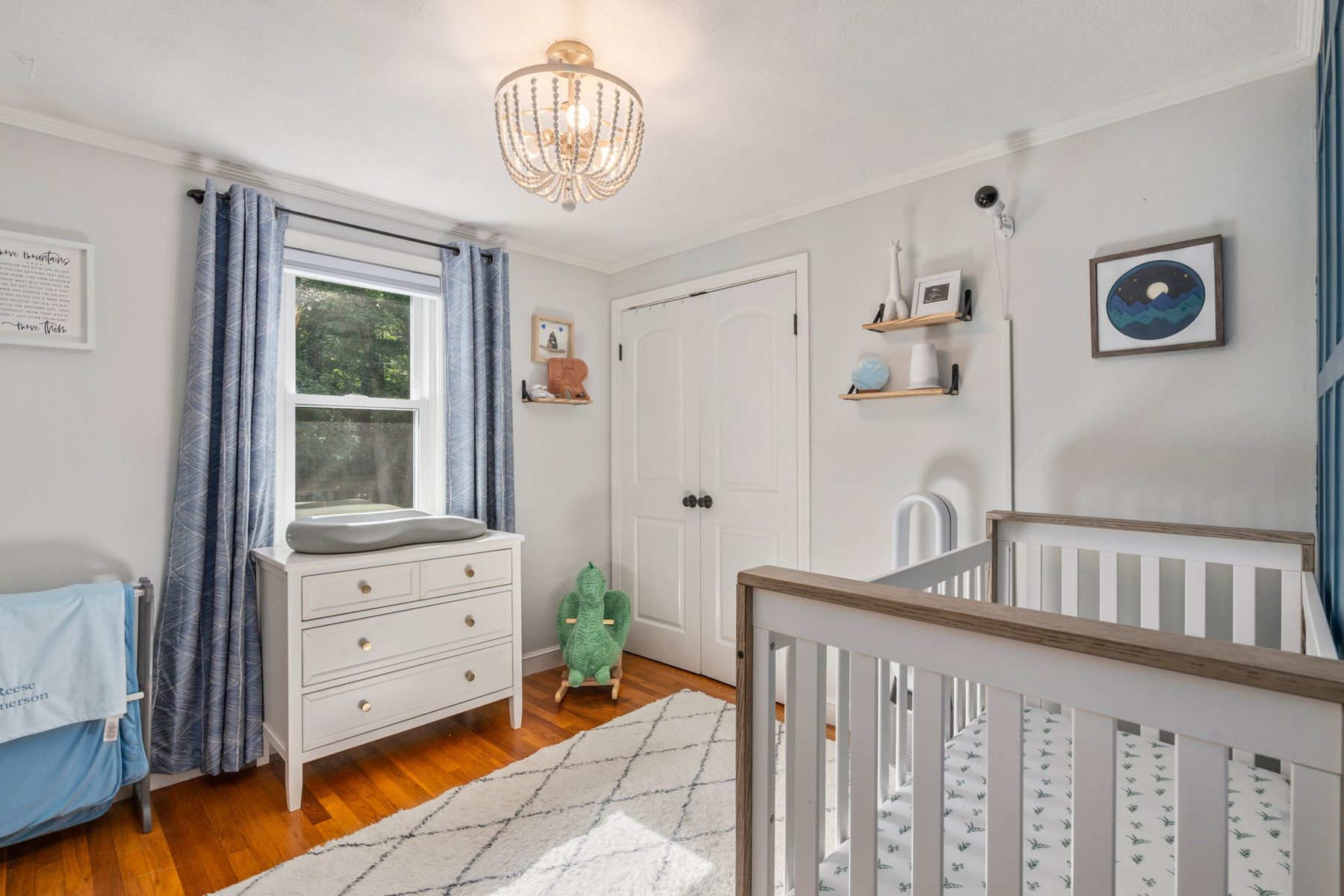 Staged nursery at 43 Skelton Rd, Burlington, MA